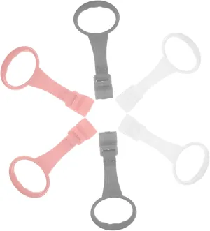 6 Pack Pull up Rings Teething Ring Toys for Infants Safe Baby Cot Mobile Learning to Walk Assistant