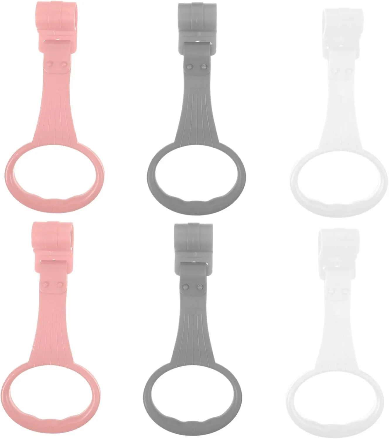 6pcs Crib Hanging Rings for Boy Girl Stand up Training Walking Assistant Lift Rings Comfortable Handles for Newborns Flexible Support for Motor Skills Development for Playpens