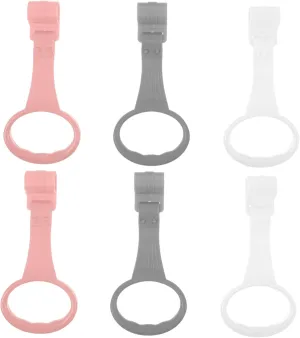 6pcs Crib Hanging Rings for Boy Girl Stand up Training Walking Assistant Lift Rings Comfortable Handles for Newborns Flexible Support for Motor Skills Development for Playpens