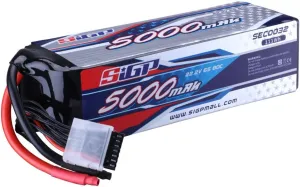 6S Lipo Battery 5000mAh 22.2V 80C Soft Pack for RC Helicopter Airplane FPV Drone Quadcopter Racing Hobby