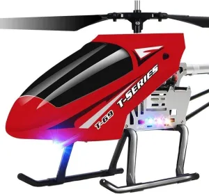 80CM RC Helicopters Airplane, 2.4GHz Remote Control Helicopter with Gyro and LED Light, 3.5CH Remote Control Aircraft Toy Birthday for Boys Girls…