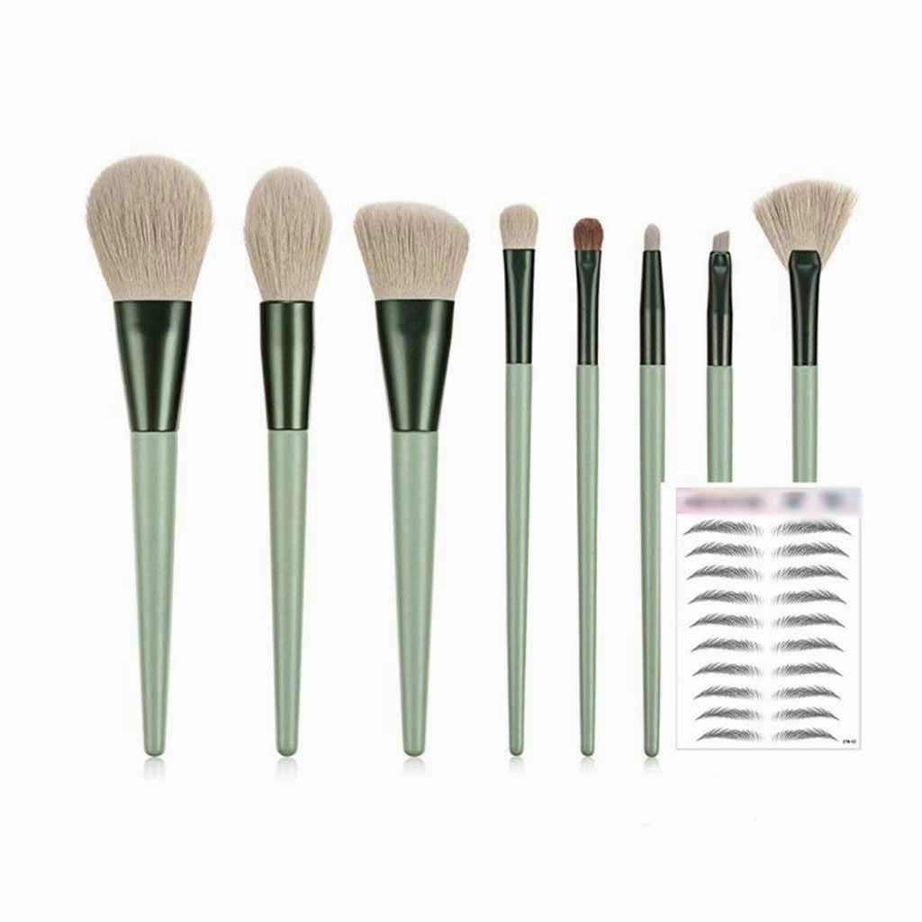 8 Pcs Makeup Brushes Set Eye Shadow Eyelash Eyeliner Eyebrow Brush Beauty Make Up Tools(E)