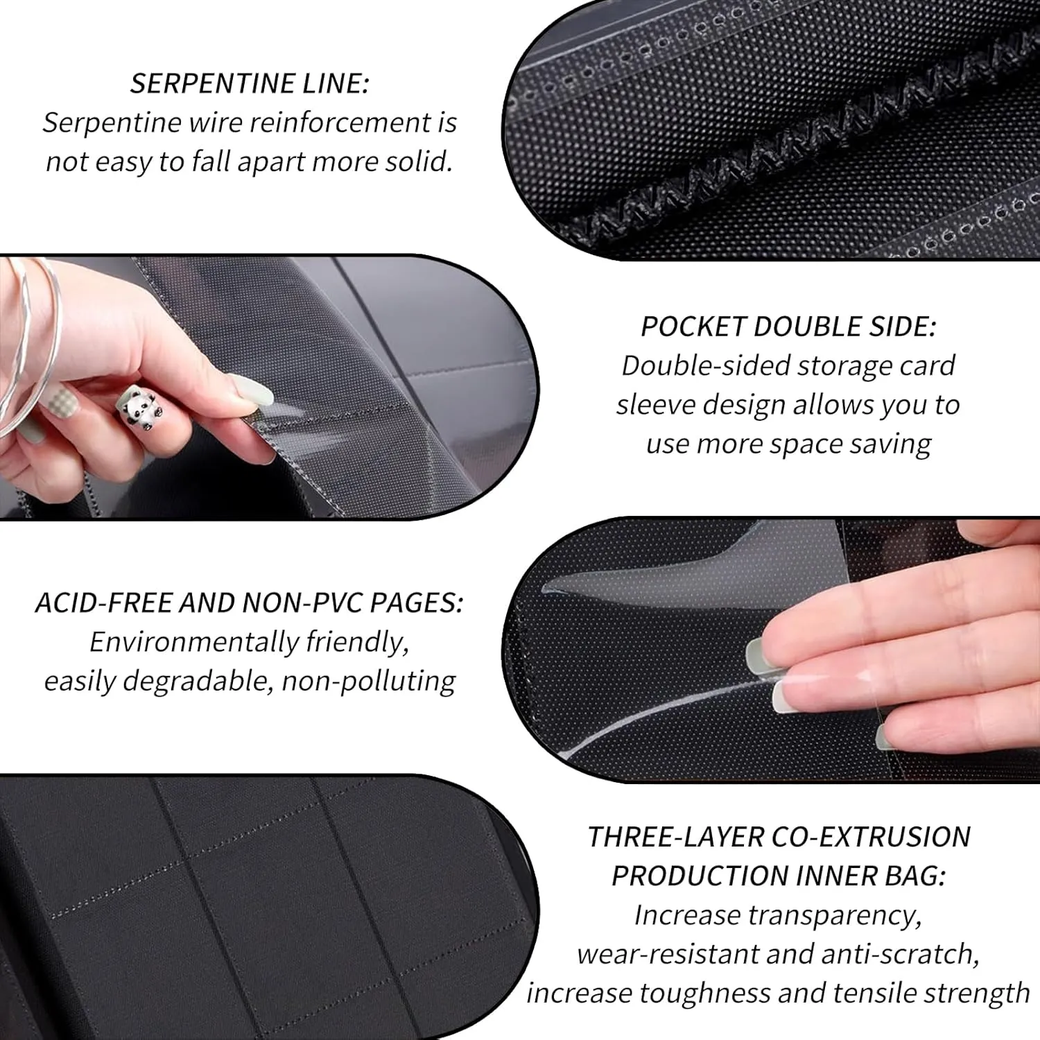 9 Pocket Card Binder for Trading Cards, Trading Card with Sleeves Holder Album, PU Leather Cover Card Collection Binder Large Capacity 360 Pocket Storage Card Sleeves for MTG,TCG, Sunset Beach