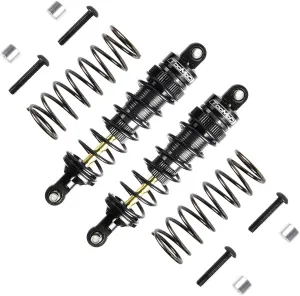90mm RC Oil Shock Absorber Big Bore Damper for 1/10 Slash,Stampede,Rustler, Hoss,Bandit, Ford, Vorteks,etc. Parts Upgrade Replace 2Pcs (Black)