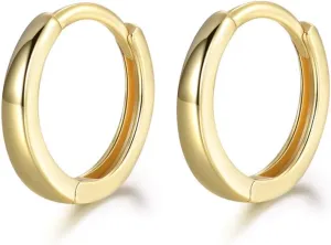 925 Sterling Silver Hoop Earrings for Women, Hypoallergenic Huggie Earrings Cartilage Hoop Earring, Small Hoop Earrings Ear Cuffs for Women Girls Men