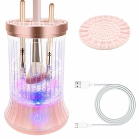 ABS Electric Makeup Brush Cleaner Strong Power Makeup Brush Cleaner Built in Low Noise Micro Motor 360° Rotation for Home