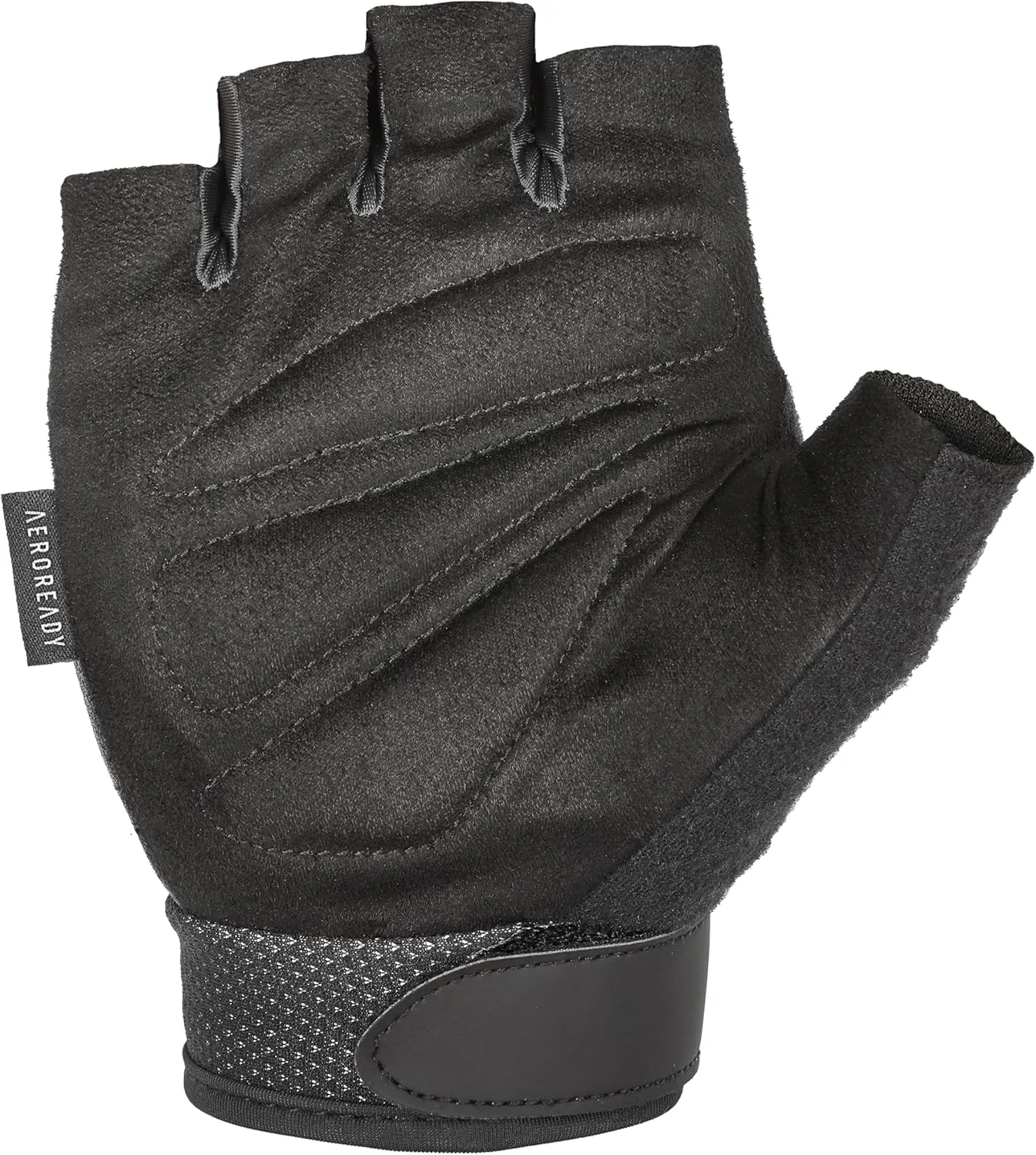 adidas Essential Weightlifting Gloves, Adjustable Fingerless Workout Gloves
