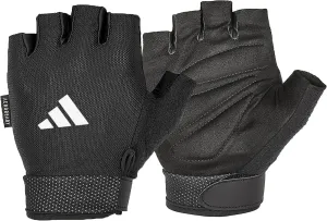 adidas Essential Weightlifting Gloves, Adjustable Fingerless Workout Gloves