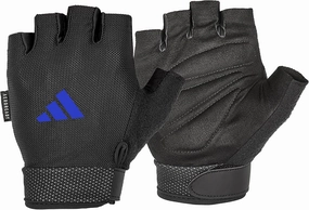 adidas Essential Weightlifting Gloves, Adjustable Fingerless Workout Gloves