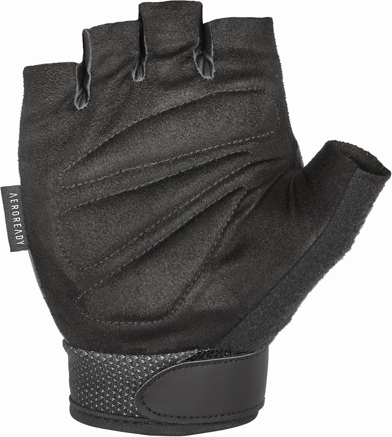 adidas Essential Weightlifting Gloves, Adjustable Fingerless Workout Gloves