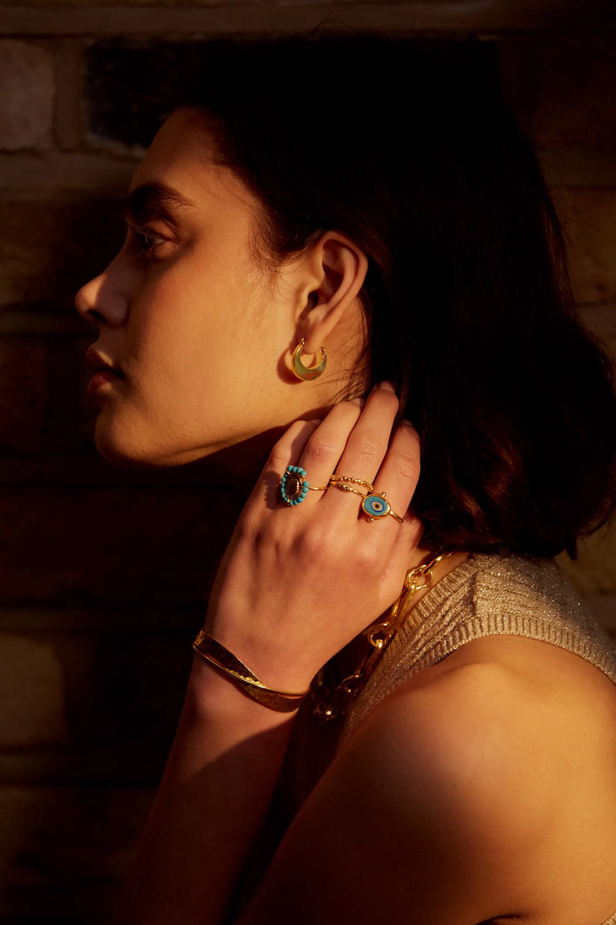 Alara Blue Evil Eye Ring