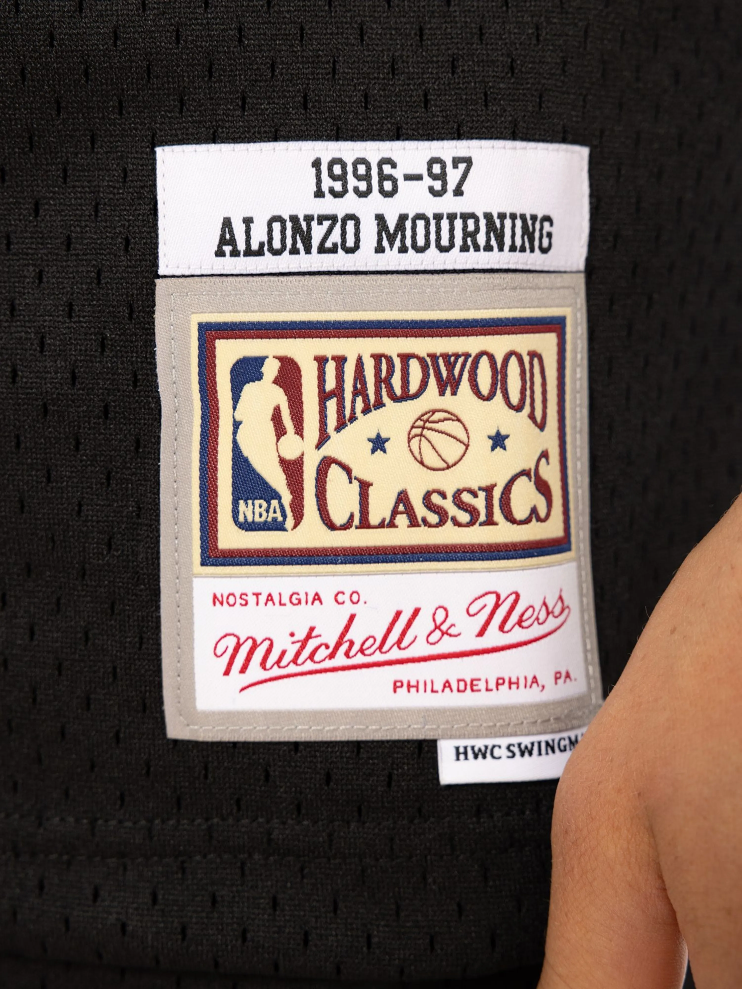 Alonzo Mourning 1996-97 Miami Heat Road Swingman Jersey