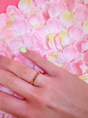 Alpha Gamma Delta Engraved Stack Ring