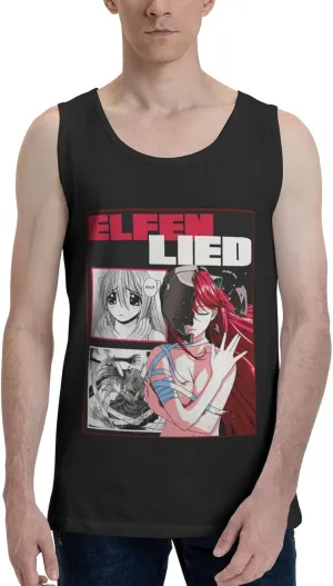 Anime Tank Top Shirt Elfen Lied Lucy Boy's Summer Sleeveless T-Shirts Fashion Vest