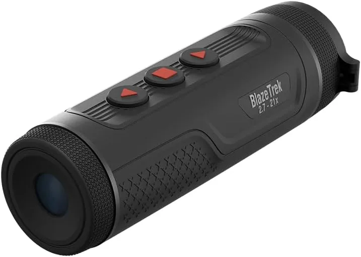 ATN BlazeTrek Thermal Hunting Monocular - 384x288/640x512 Sensor, 50Hz, 12μm, 25mK, AMOLED 800×600 Display, 15mm Eye Relief, 7  Hour Battery, USB Type-C, IP67, Lightweight (384x288; 2.7-21x)
