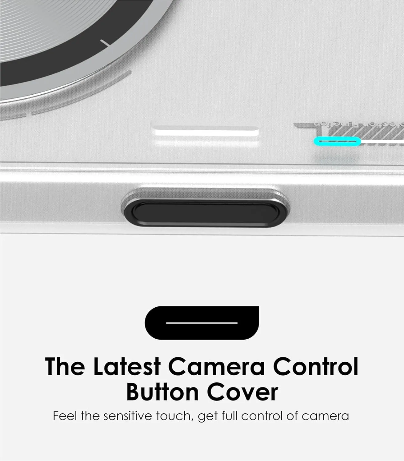 Aulumu A16 for iPhone 16 Pro Magnetic Thermal Case | Updated Camera Control | IMD Technology | Compatible with Magsafe | Complete Wrap-Around | Touch Translucent White