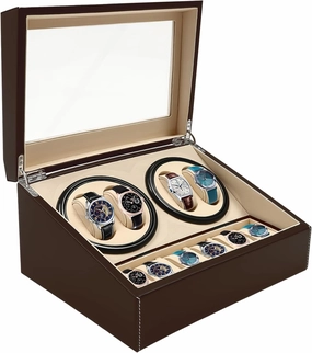 Automatic Watch Winder 4 6 Watch Winder Case Watch Box for Men and Women Watch Roll for Watch Shop, Boutique, Family Storage