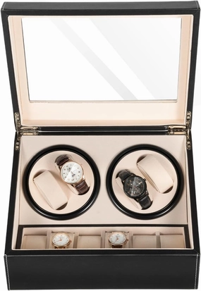 Automatic Watch Winder 4 6 Watch Winder Case Watch Box for Men and Women Watch Roll for Watch Shop, Boutique, Family Storage
