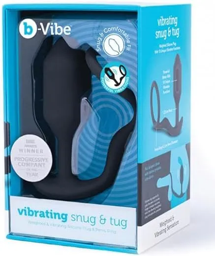 B-Vibe Vibrating Snug & Tug Medium - Black