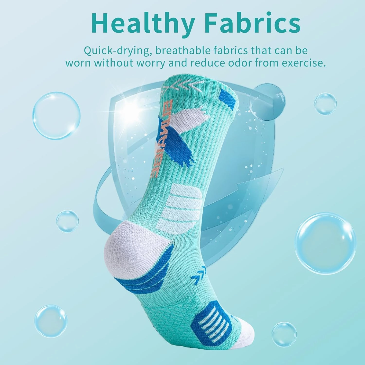 Basketball Socks for Men,Performance Cushioned Men's Athletic Crew Socks with Arch Compression for Basketball Sports