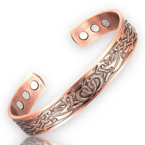 BC119 100% Pure Copper Magnetic Band ‘Viking Ravens Ring'