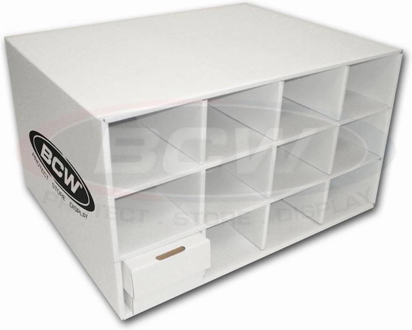 BCW Card House Storage Box | Card Storage Box for 9600 Trading Cards | Durable White Corrugated Cardboard | Ideal for Pokémon, MTG, and Sports Cards