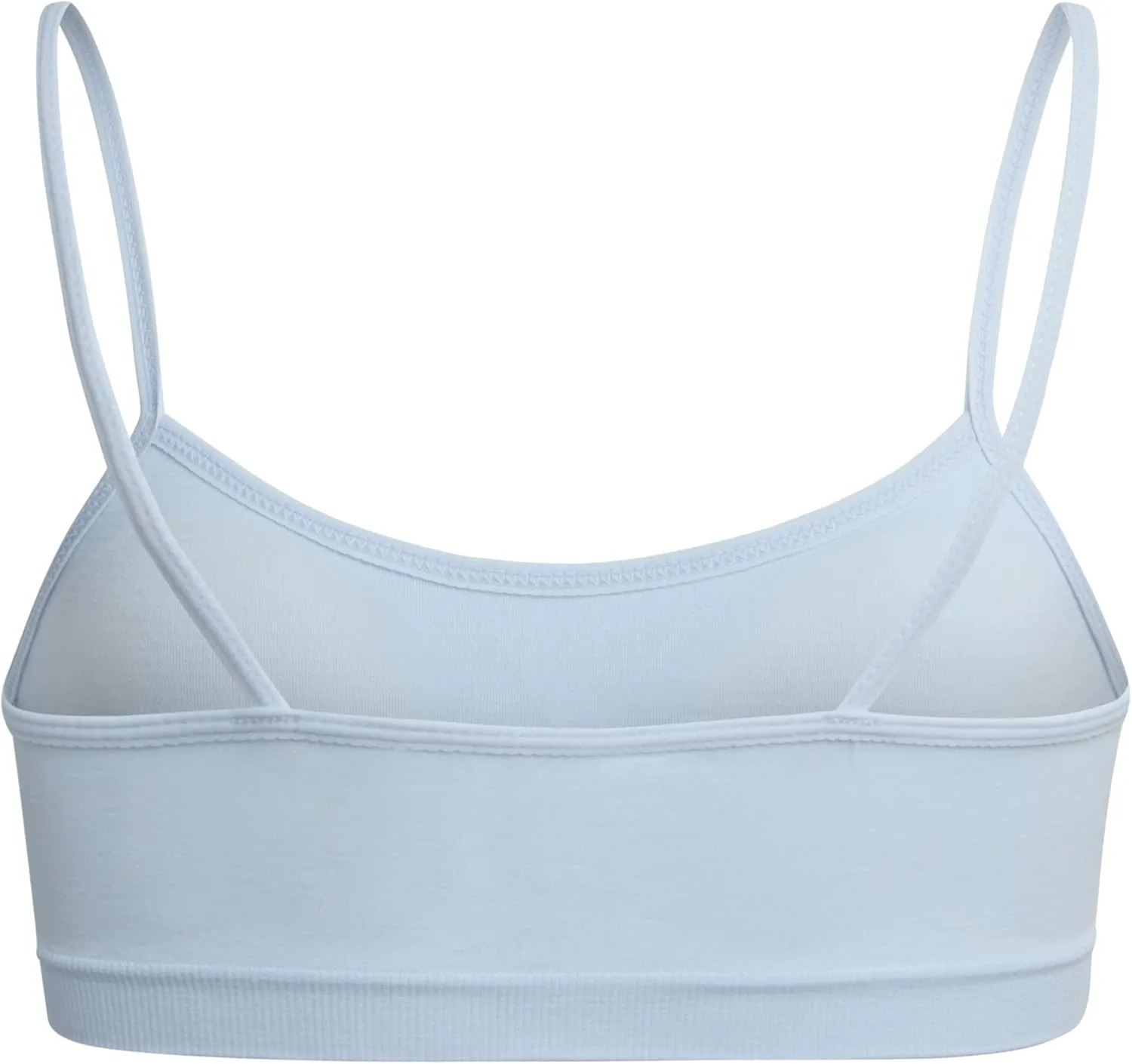bebe Girls' Training Bra - 6 Pack Seamless Cami Bralette, Removable Pads (S-L)