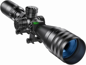 BESTSIGHT 4-16x44 Rifle Scope,Long Range Scope,Second Focal Plane Scope,5-Level Red Green Illuminated Reticle and Side Focus Dial and Locking Turret Sunshade,with 11mm Mount & 20mm Mount