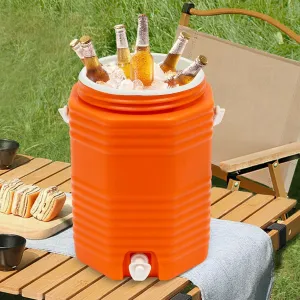 Beverage Tub Ice Wine Buckets for Cocktail Bar Parties Insulated Cooler with Lid Drink Portable Water Carrier Sports Large Container for Christmas Weddings Parties Offices Picnics
