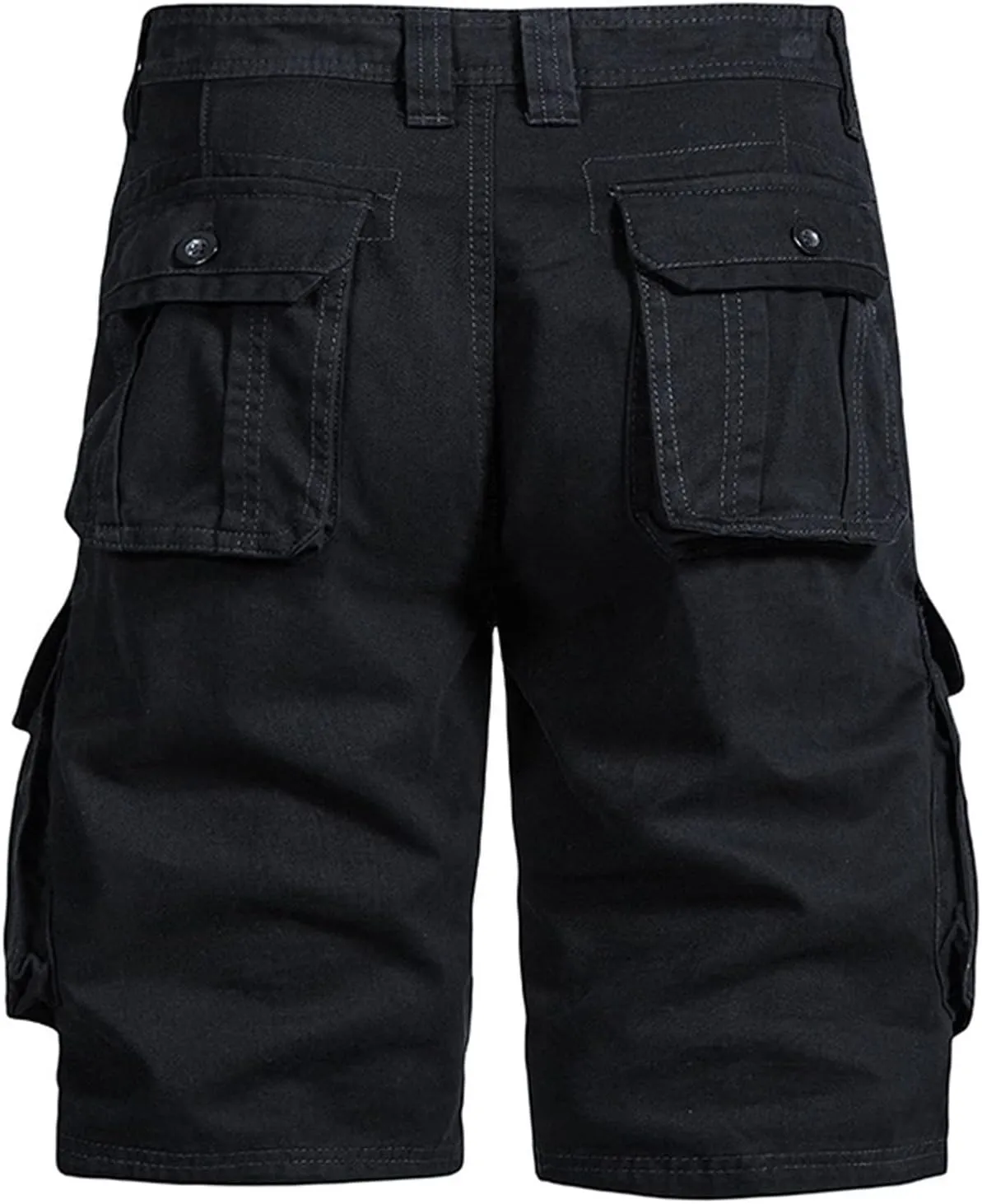Big and Tall Sweat Shorts for Men Cotton Buckle Zipper Cargo Shorts Multi Pocket Casual Tooling Shorts Trendy Clothes