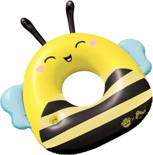 BigMouth x Squishmallows Sunny The Bee Pool Float – 42 Inch Inflatable Lounge with Cupholder – Soft, Durable, Collectible Pool Float for Kids and Adults – Build Your Poolside Squish Squad