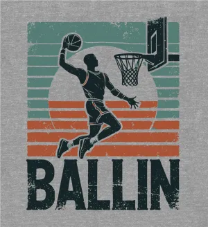 Bioworld Ballin Slam Dunk Adult Long Sleeve Hoodie