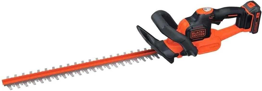 BLACK DECKER 40V MAX Cordless Hedge Trimmer, 24-Inch Brush Trimmer with Battery and Charger (LHT341FF)