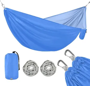 Blue 330lb Capacity Outdoor Hammock with Hanging Rope Portable Hammock for Camping & Hiking Essential macas mexicanas de Patio para Adulto