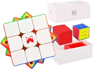 BroMoCube 2022 New QY X Man Tornado V3M Magnetic Speed Cube QY Toys Tornado V2M Upgraded Verson Flaship 3x3x3 Speed Cube(Stardard)
