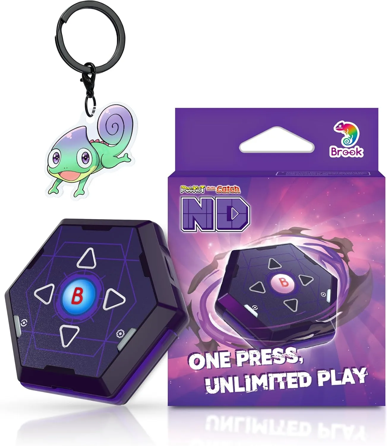 Brook Auto Catch ND – Effortless Auto Catcher for Seniors & Kids | Hyper Tap for Instant Pocket Monster Play | Compact and Hands-Free【Exclusive Version】