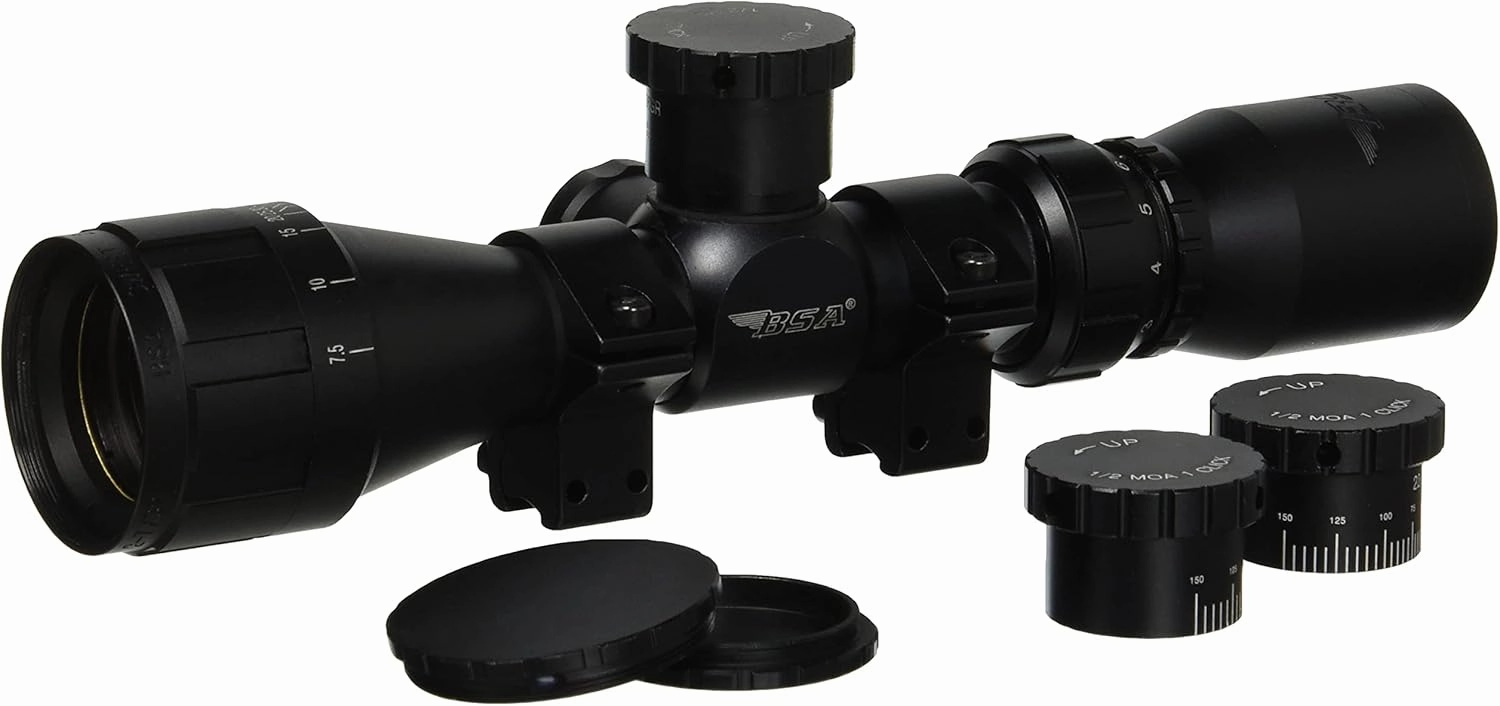 BSA Optics 22-27X32AOCWRTB Sweet 22 AO Compact 2X-7X 32mm Rifle Scope, Multi, 2X - 7X