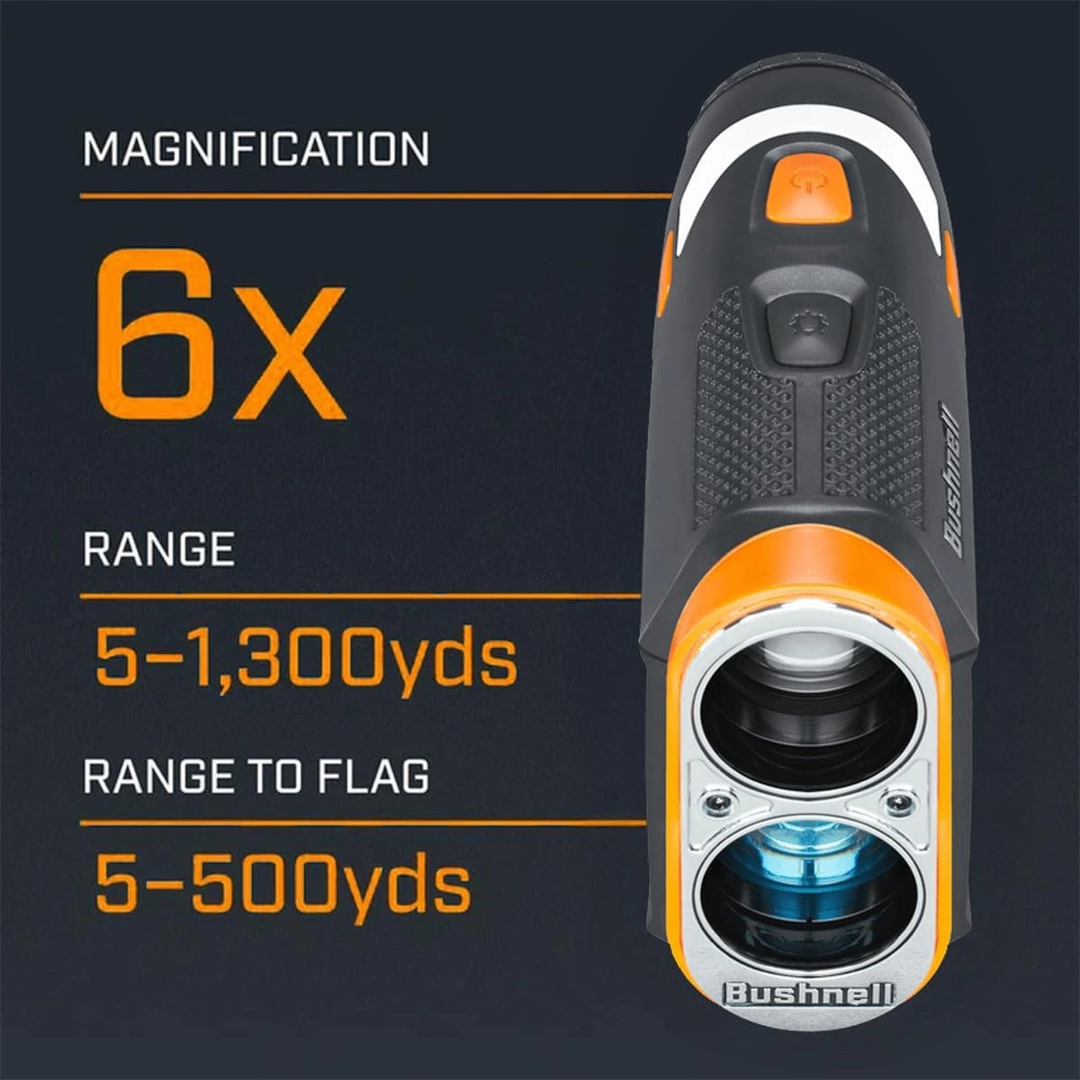 Bushnell Golf Tour V6 Shift Laser Rangefinder Patriot Pack | Slope Compensation, PinSeeker, Magnetic Mount, 6X Magnification, 1300 Yard Range, 3D Flyovers in App, Signature Series Golf Towel