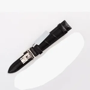 Butterfly Buckle Folding Leather Watch with 24/22/21/21/20/19/18/16/14mm Men's and Women's Universal Straps