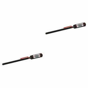 Cabilock 2pcs Practical Kitchen Thermometer Stainless Steel Meat Thermometer Digital Cooking Easy to Use