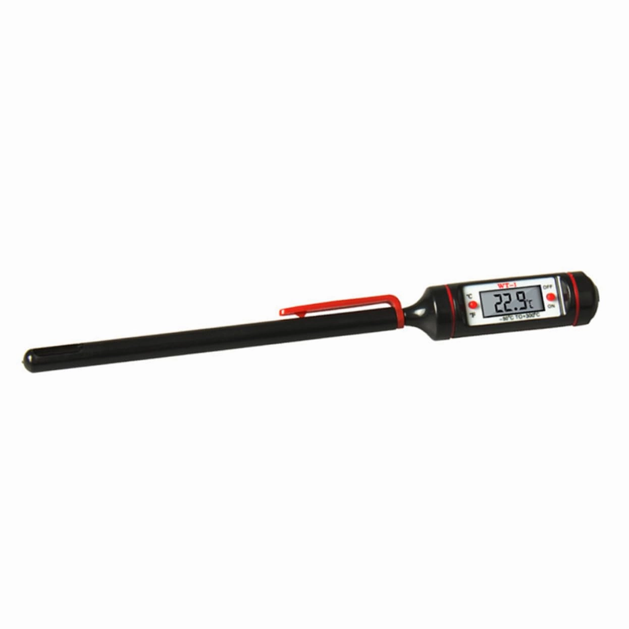 Cabilock 2pcs Practical Kitchen Thermometer Stainless Steel Meat Thermometer Digital Cooking Easy to Use
