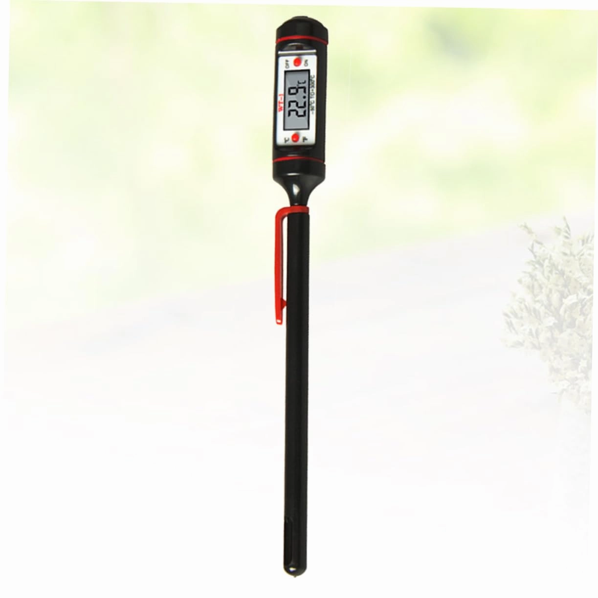 Cabilock 2pcs Practical Kitchen Thermometer Stainless Steel Meat Thermometer Digital Cooking Easy to Use