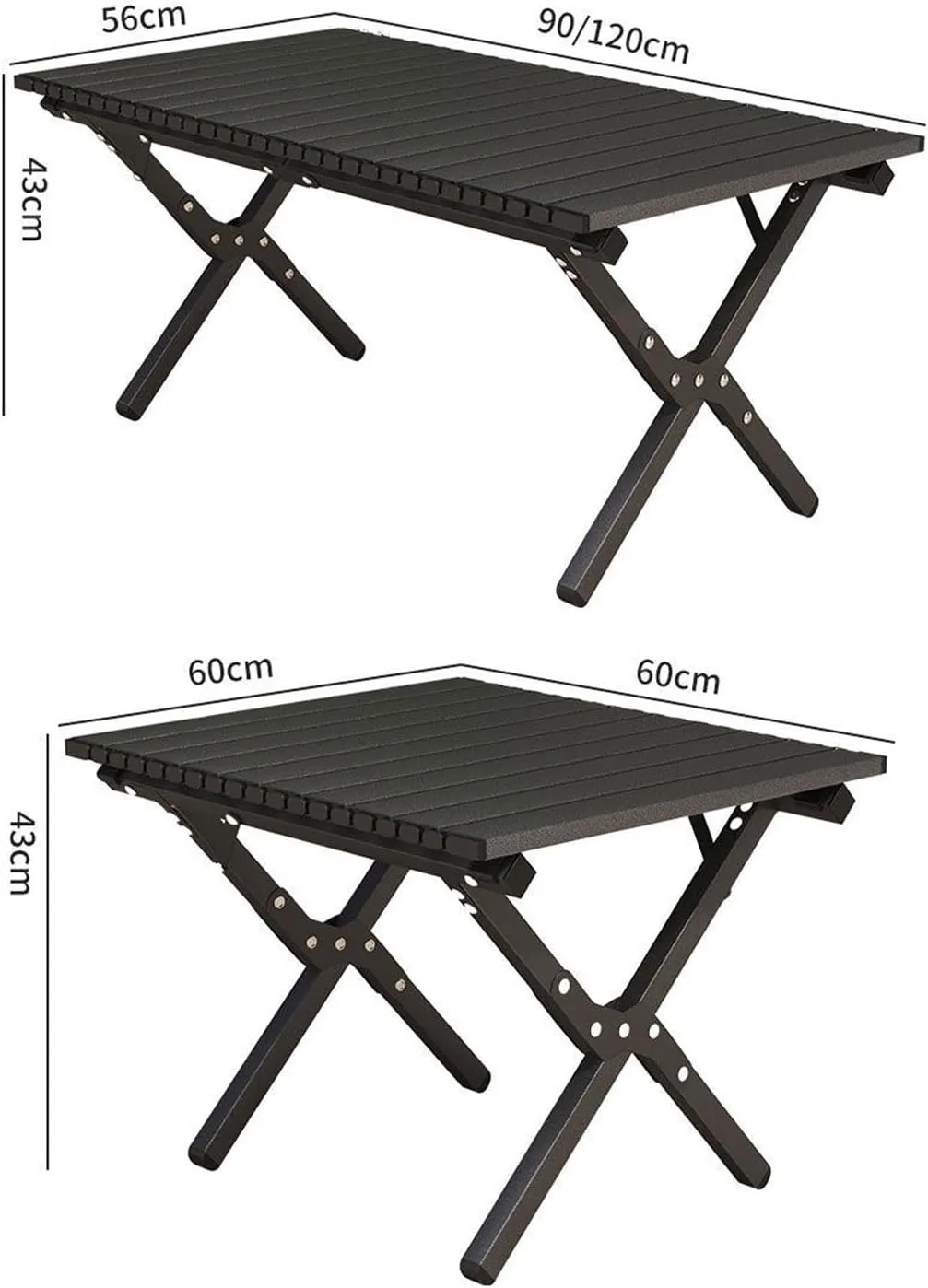 Camping Side Table, Portable Folding Beach Table with Chair, Small Metal Picnic Backpacking Table for Outdoor Cooking, BBQ, Boat, Travel