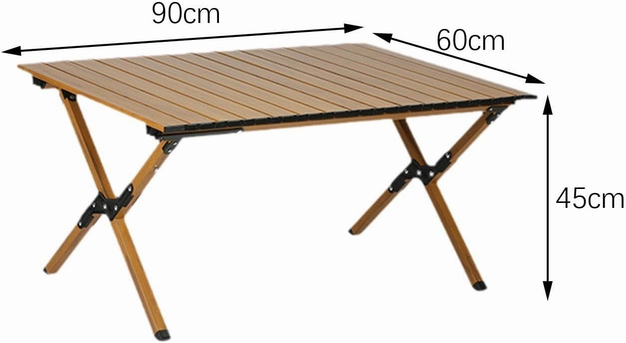 Camping Folding Table Foldable Picnic Table Furniture Compact Portable Outdoor Table for Picnic Balcony Beach Outdoor Kitchen, 90cm Double Layer, multi