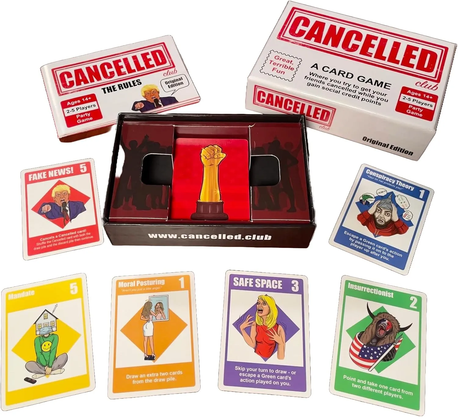 Cancelled Card Game Gag Political Gifts by Continuum Games Fun White Elephant Merchandise Gift