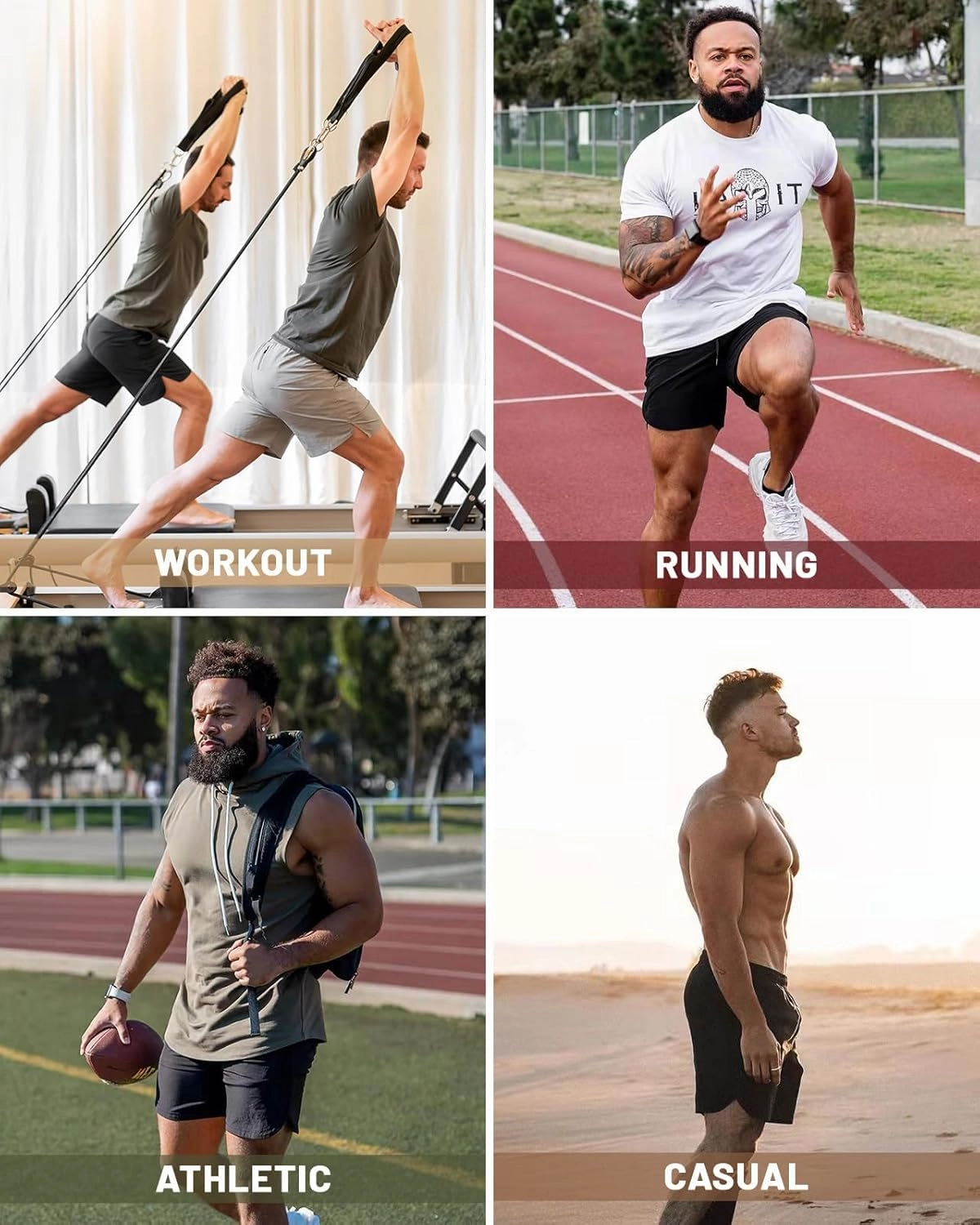 CANGHPGIN 2 Pack Men's Running Athletic Shorts 7'' Quick Dry Sports Gym Shorts with Pockets, Exercise Workout Shorts Men