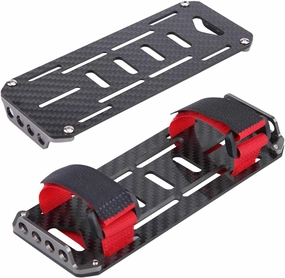 Car Battery Mount, Carbon Fiber Plate for 1/10 Traxxas Hsp Redcat Axial Scx1 Rc Crawler, Includes Mount, Straps, Screws, Suitable for Youth, Big Kid, Adolescent