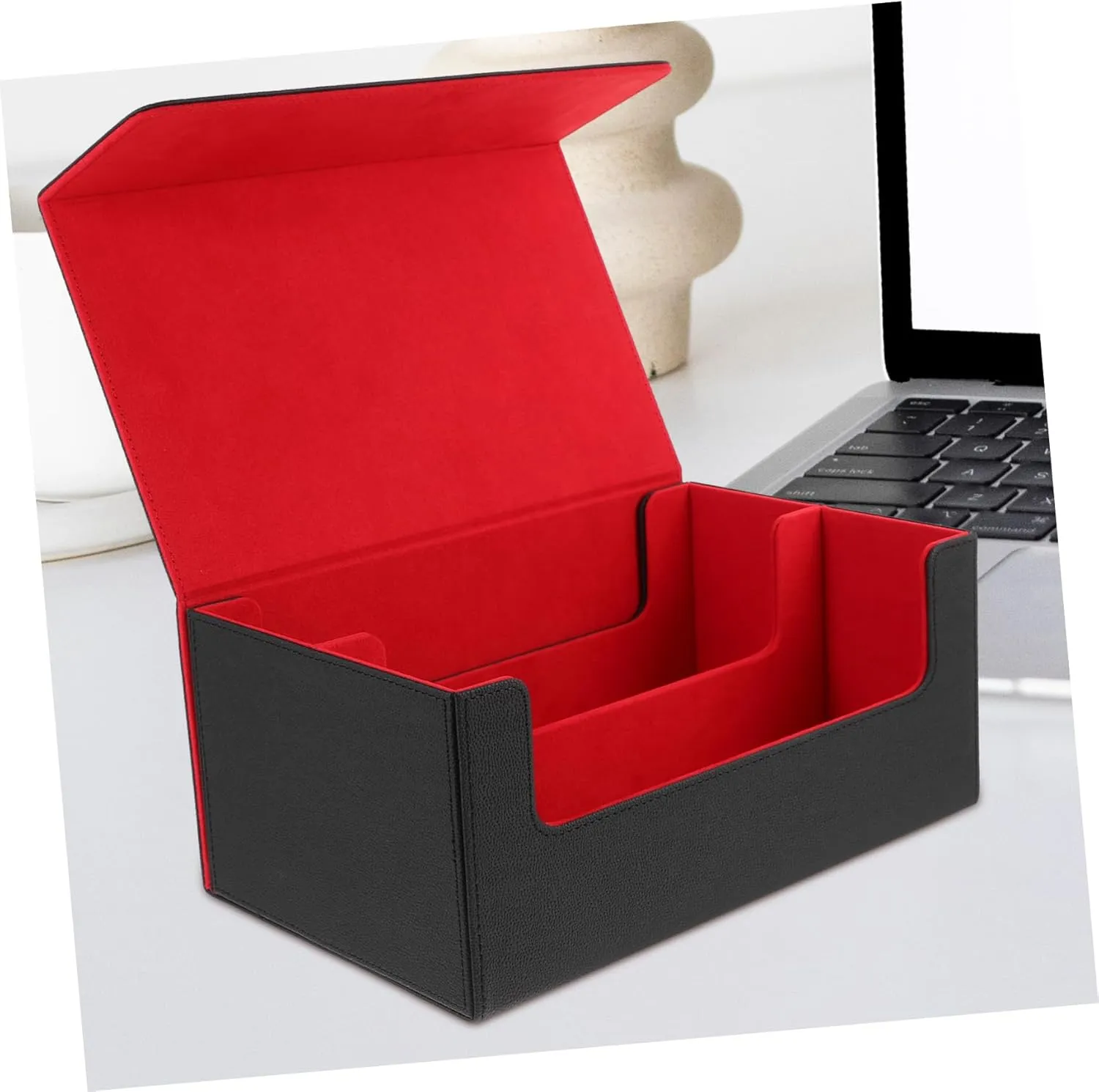 Card Collection Box Compact Trading Card Storage Case Magnetic Closure Versatile Organizer for for Home Office Use