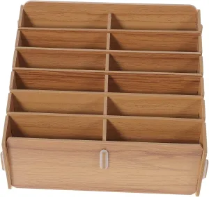 Card Decks Storage Box Multi Grid Organizer for Game and Compartment Case Smooth Edges Compact Design for and Storage
