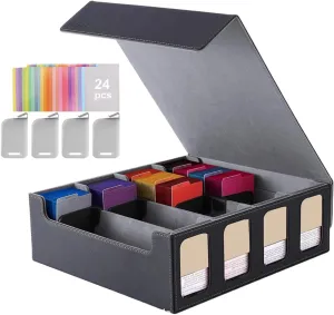 Card Storage Box - Portable High-Capacity Trading Card Deck Box - Collectible Albums, Cases For Tournament Collection, Travel Display, Deck
